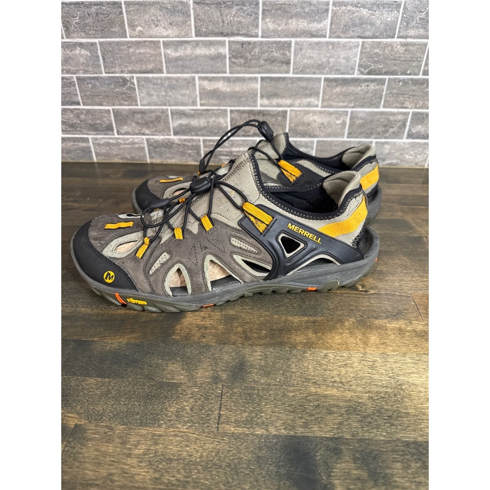 Merrell All Out Blaze Sieve Mens Hiking Water Shoes Brown Orange Vibram Sandals